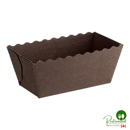 Novacart N9J025231 Easybake 4 oz. Brown Mini Loaf Mold - 500/Case