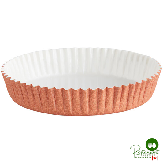 Novacart Optima 3 1/2" x 3/4" Terra Cotta Paper Baking Mold - 1,440/Case