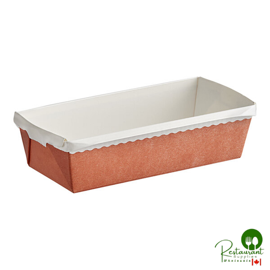 Novacart Optima OP 180 Terra Cotta / White Loaf Mold 7" x 3 1/8" x 2 3/16" - 270/Case
