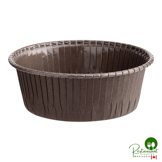 Novacart G9F08461 Ecos OP 110/37 3 5/8" Brown Paper Baking Mold - 1,400/Case