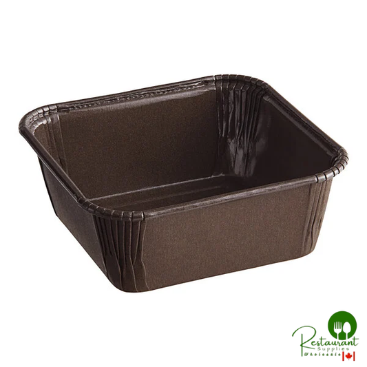 Novacart Brown Paper Baking Mold 3 1/8" x 3 1/8" x 1 1/2" - 2,000/Case