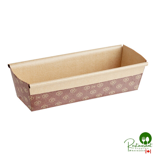 Novacart Corrugated Kraft Paper Bread Loaf Mold 4" x 2" x 2" - 720/Case