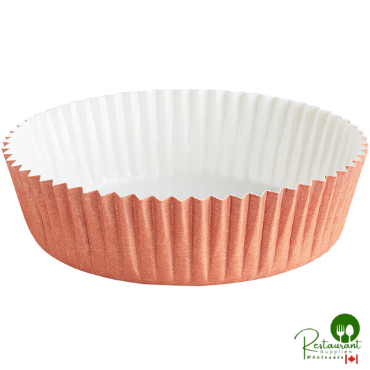 Novacart Optima 3 1/2" x 1 1/4" Terra Cotta Paper Baking Mold - 900/Case