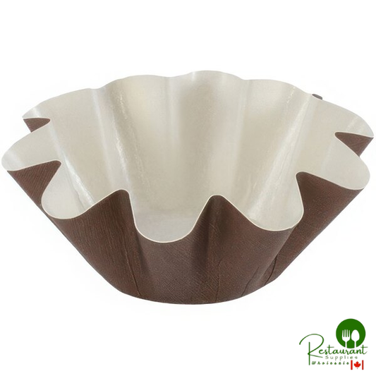 Novacart Medium Brown Floret Cup 3 9/16" x 1 3/8" - 3,000/Case