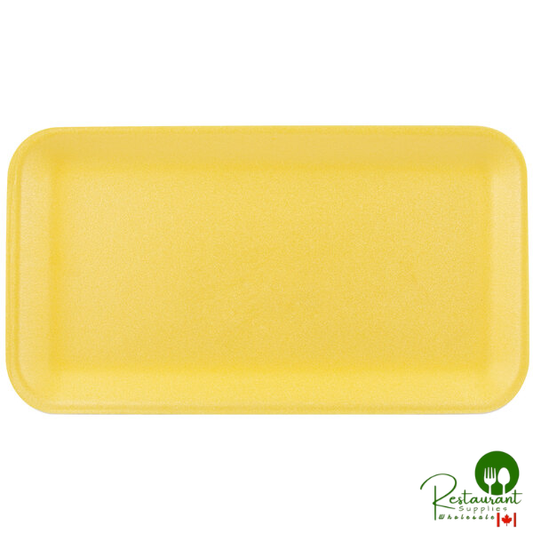 CKF 87915 (#10S) Yellow Foam Meat Tray 10 3/4" x 5 3/4" x 1/2" - 500/Case
