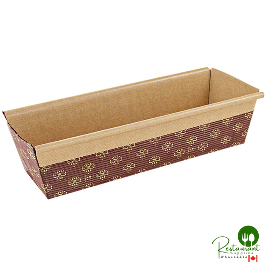 Novacart Corrugated Kraft Paper Bread Loaf Pan 7 7/8" x 2 1/2" x 2" - 1,000/Case