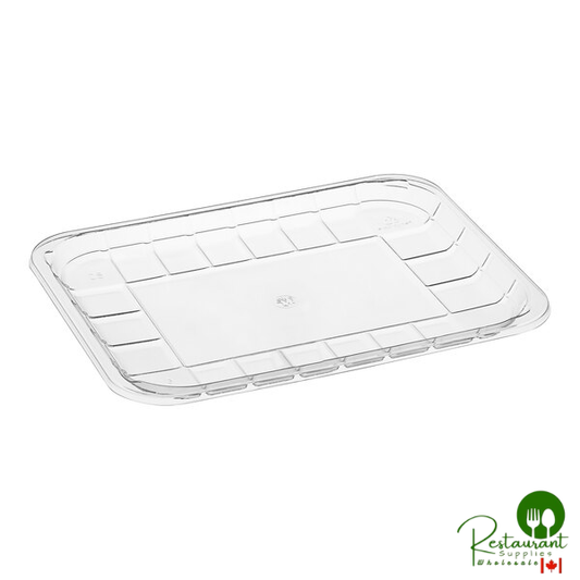CKF 86614 (#8S) 10 1/8" x 8" x 11/16" Clear PET Plastic Meat Tray - 300/Case