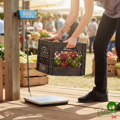 AvaTek RS220LP 220 lb. Low-Profile Digital Receiving Scale with Remote Display