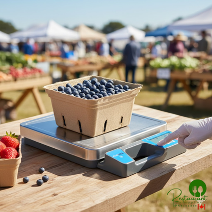 AvaTek RSB250SS 250 lb. Digital Receiving / Portion Scale with Built-In Handle