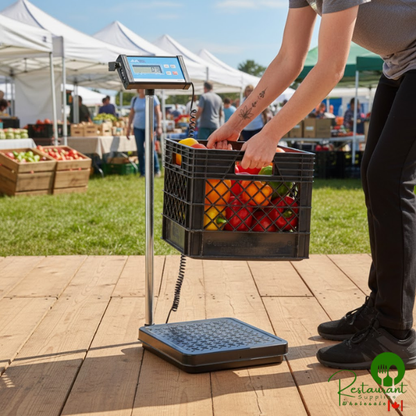 AvaTek RS400T 400 lb. Digital Treaded Receiving Scale with Remote Display