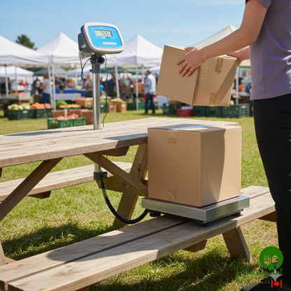 AvaTek BS150T 150 lb. Digital Receiving Bench Scale with Tower Display