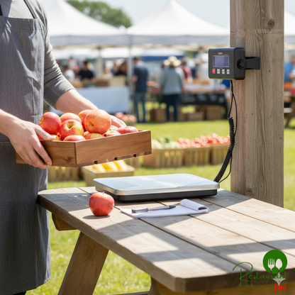 Galaxy RS220LP 220 lb. Low-Profile Digital Receiving Scale with Remote Display