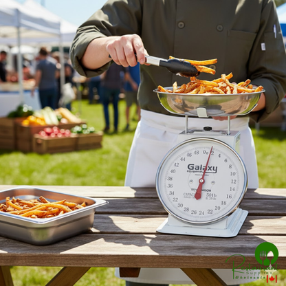 Galaxy 50 lb. Mechanical Portion Control Scale with Removable Stainless Steel Bowl