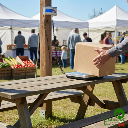 San Jamar / Escali SCDG264 Granda 264 lb. Digital Shipping and Receiving Scale with Remote Display