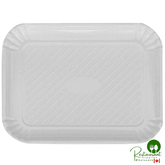 Novacart V9L23903 8" x 11 3/16" White Rectangular Pastry Tray - 200/Case