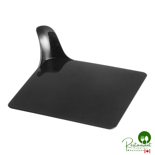 Pavoni 3 1/8" x 3 1/8" Black Square Plastic Pastry Display - 250/Case