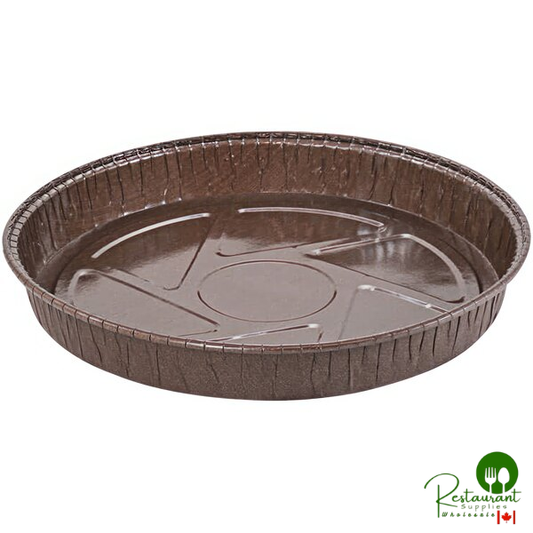 Novacart 7 13/16" x 1 1/8" Brown Round Baking Mold - 600/Case