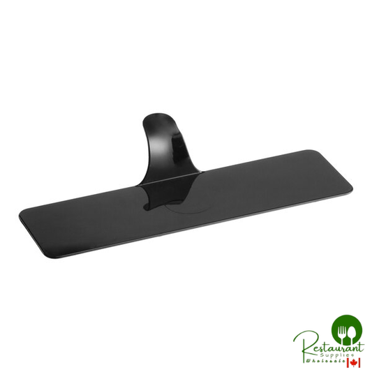 Pavoni 5 1/8" x 1 1/2" Black Rectangular Plastic Pastry Display - 250/Case