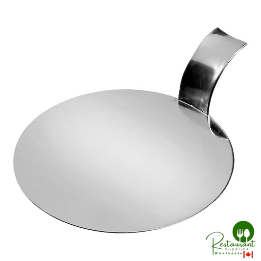 Solia 3 1/8" Silver Round Pastry Display - 500/Case