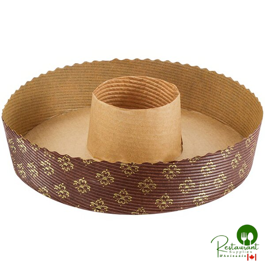 Novacart Corrugated Kraft Paper Baking Ring Mold 7 1/4" x 1 9/16" - 540/Case