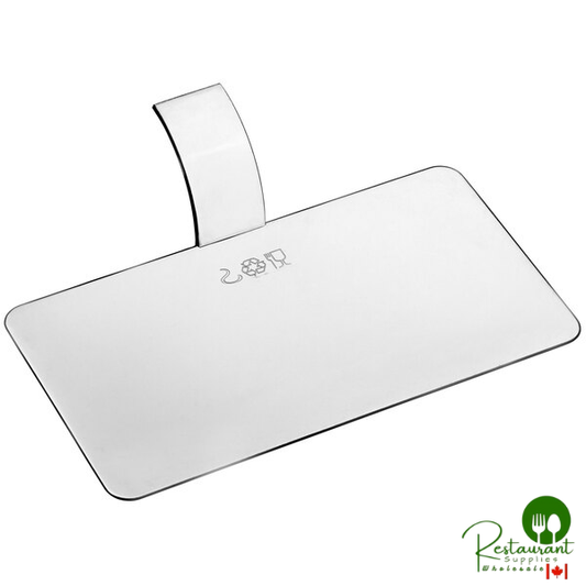 Solia PS32271 3 15/16" x 2 1/4" Clear Rectangular Pastry Display - 1,000/Case