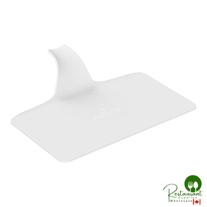 Solia 3 15/16" x 2 3/16" White Rectangular Bagasse Pastry Display - 1,000/Case