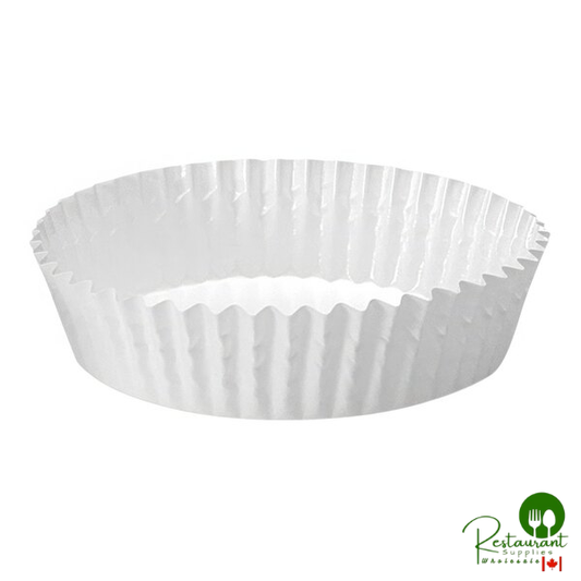 Welcome Home Brands 3" x 7/8" White Paper Baking Cup - 1,500/Case