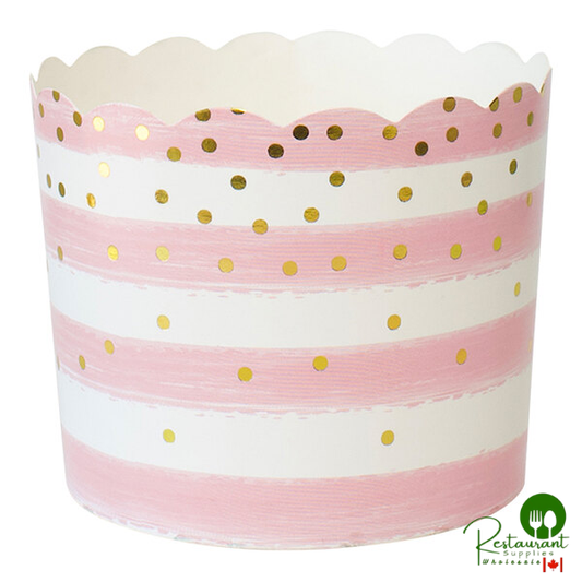 Sophistiplate Simply Baked 5 oz. Pink Confetti Baking Cup - 120/Pack