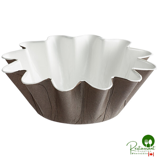Novacart Large Brown Floret Cup 5" x 1 3/4" - 800/Case