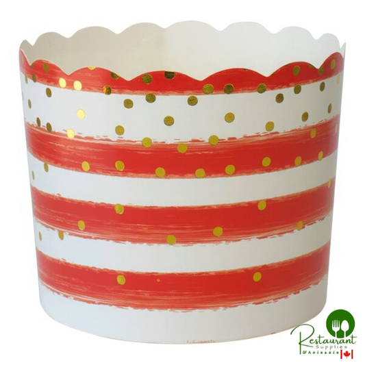 Sophistiplate Simply Baked 5 oz. Red Confetti Baking Cup - 120/Pack