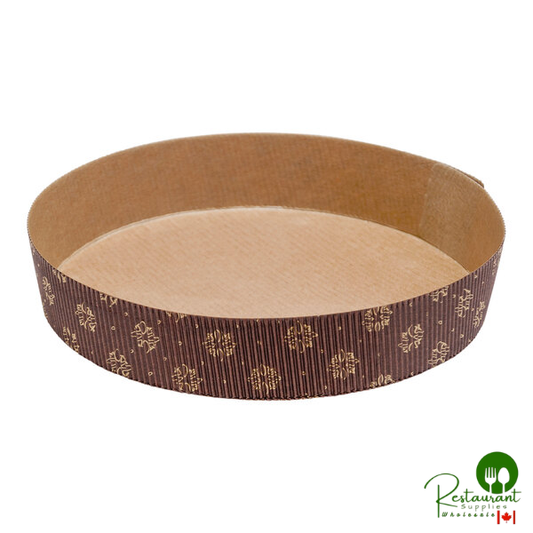 Welcome Home Brands 3 15/16" x 1 3/16" Brown Paper Tart Baking Mold - 450/Case