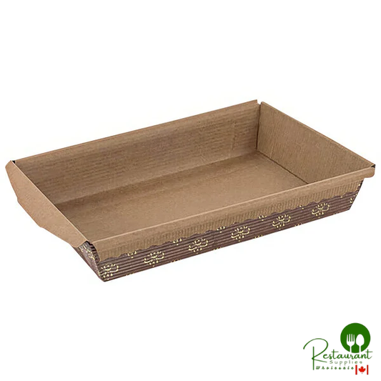 Novacart Corrugated Kraft Paper Bread Loaf Mold 6 5/8" x 4 3/8" x 1 3/8" - 540/Case