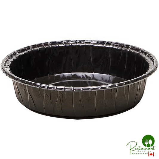 Novacart G9F08214 Ecos OP 91/20 Black Paper Baking Mold 3 1/4" - 1,560/Case