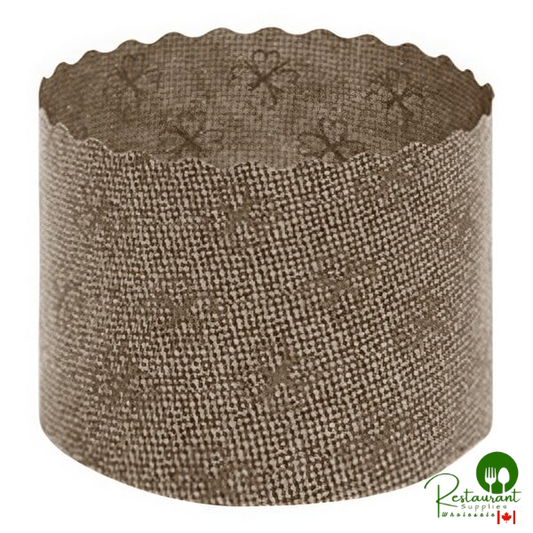 Welcome Home Brands 2 3/4" x 2" Brown Paper Panettone Baking Mold - 2,400/Case