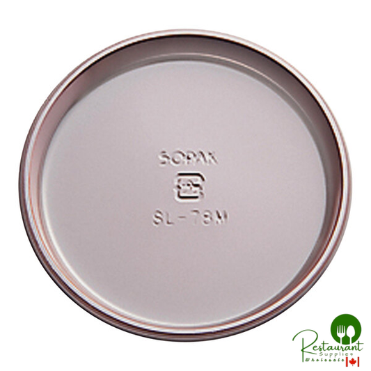 Welcome Home Brands 3 1/8" Rose Pink PET Plastic Round Tray - 500/Case