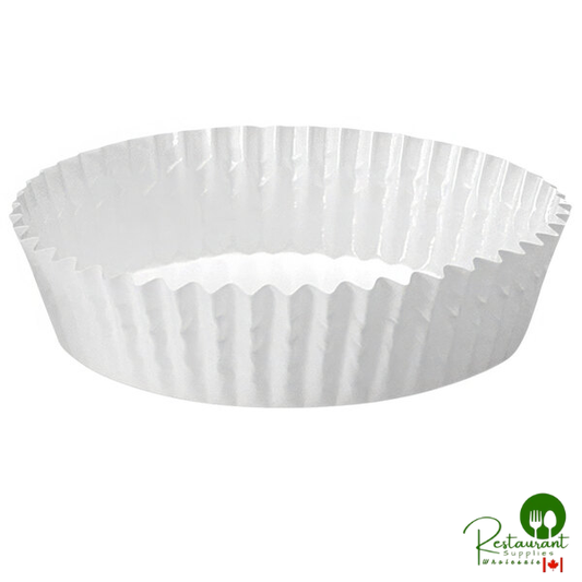 Welcome Home Brands 3 7/8" x 1 3/16" White Paper Baking Cup - 1,500/Case