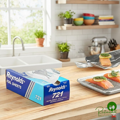 Reynolds 12" x 10 3/4" Standard Pop-Up Aluminum Foil Sheets - 3,000/Case