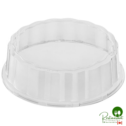 Welcome Home Brands 8 11/16" x 3 1/8" Clear PET Round Plastic Medoro Tray Dome Lid - 60/Case