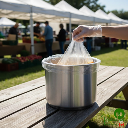 LK Packaging 9 & 11 Qt. Round PTL Pan Liner - 200/Case