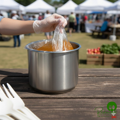 LK Packaging 6 & 7 Qt. Round PTL Pan Liner - 200/Case