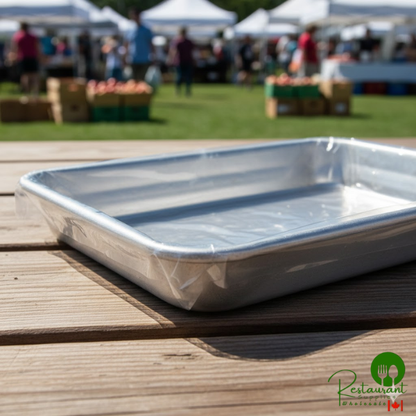 LK Packaging 18" x 13" Half Size Plastic Bun / Sheet Pan Liner - 200/Case