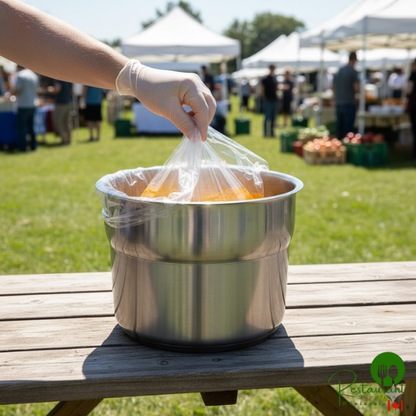LK Packaging 4 Qt. Round PTL Pan Liner - 200/Case