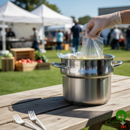 LK Packaging 2 Qt. Round PTL Pan Liner - 200/Case