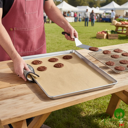 16" x 24" Full Size Unbleached Quilon® Coated Parchment Paper Bun / Sheet Pan Liner Sheet  by Prime- 1,000/Case
