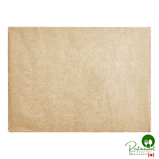 12" x 16" Half Size Unbleached Quilon® Coated Parchment Paper Bun / Sheet Pan Liner Sheet by Prime - 1,000/Case