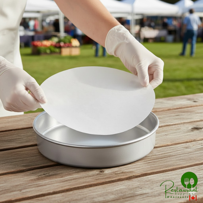 9" Round Dry Wax Pan Liner by Prime - 1,000/Case