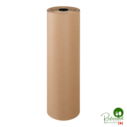 36" x 300' 60 lb. Indented Natural Kraft Packing Paper Roll By Prime