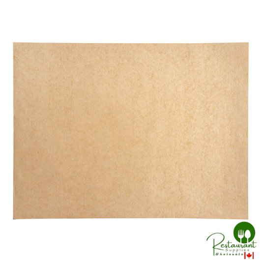 9" x 12" Quarter Size Unbleached Silicone Coated Parchment Paper Bun / Sheet Pan Liner Sheet by Prime - 1,000/Case