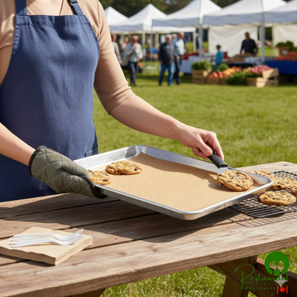 12" x 16" Half Size Unbleached Silicone Coated Parchment Paper Bun / Sheet Pan Liner Sheet by Prime - 1,000/Case