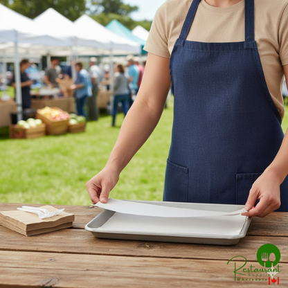 9" x 12" Quarter Size Silicone Coated Parchment Paper Bun / Sheet Pan Liner Sheet by Prime - 1,000/Case
